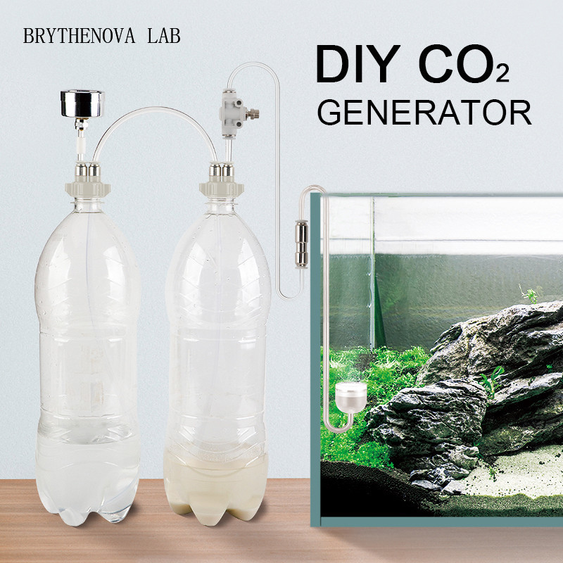 Planted Aquarium Co2 Kit - Generator CO2 untuk Akuarium Tanaman, Kit