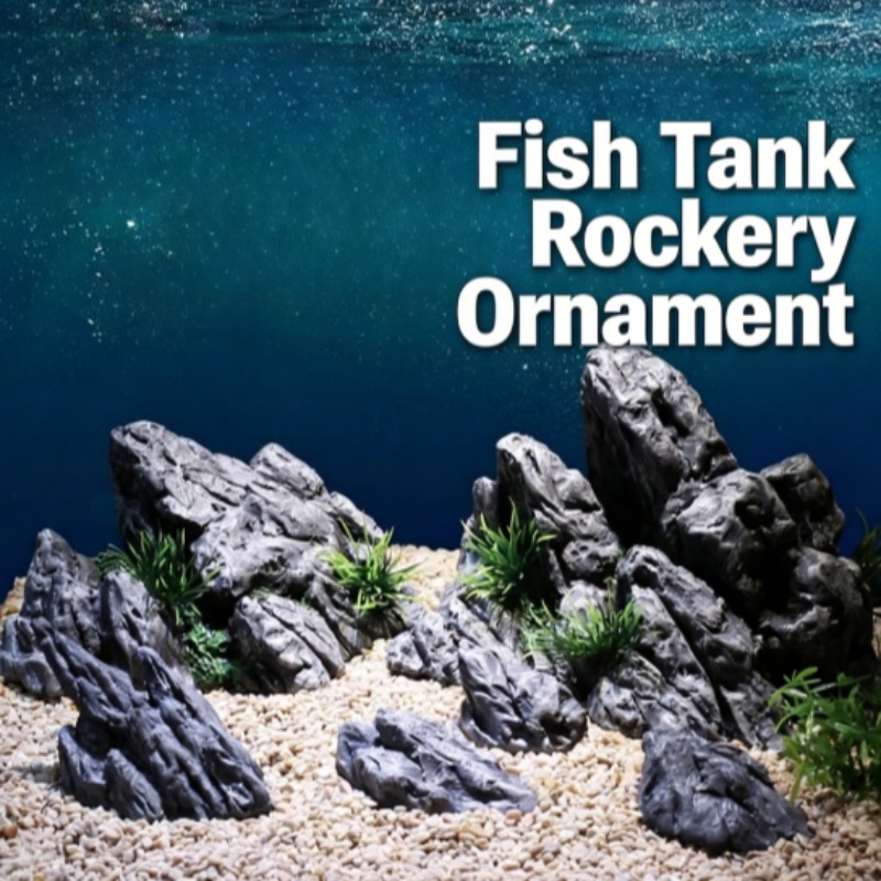Aquarium Planted Set Up - Dekorasi Akuarium Simulasi Batu Taman Batu