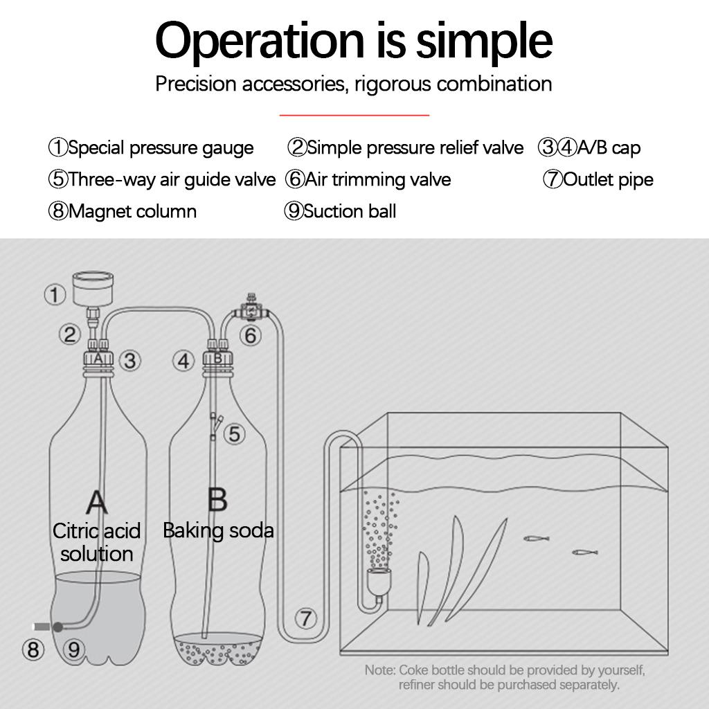 Kit Generator Sistem CO2 untuk - Aquarium Planted Set Up ulasan dan harga