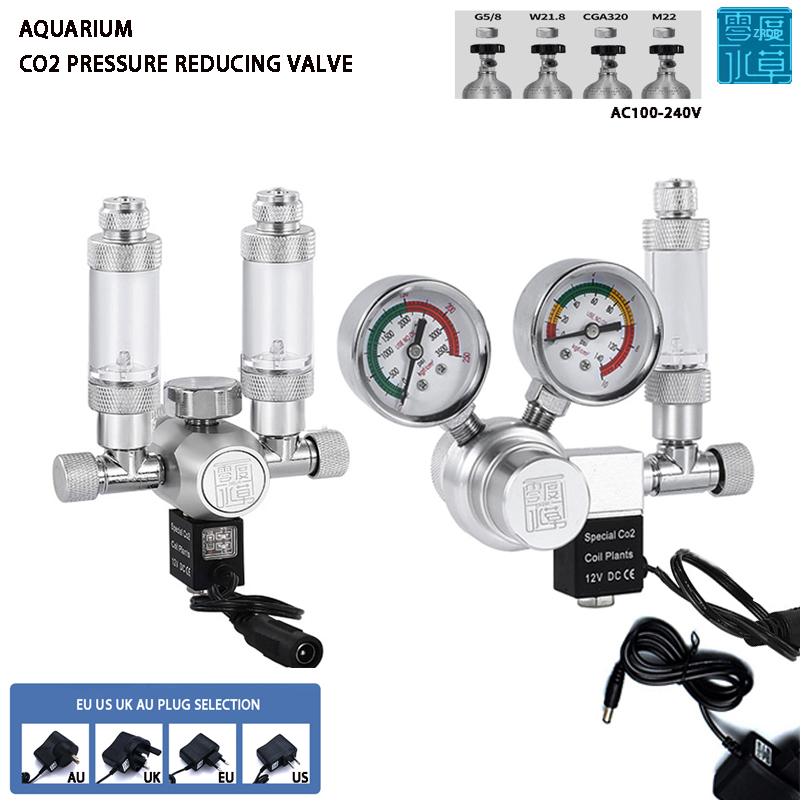 Katup solenoid akuarium, regul - Planted Aquarium Co2 Kit ulasan dan harga