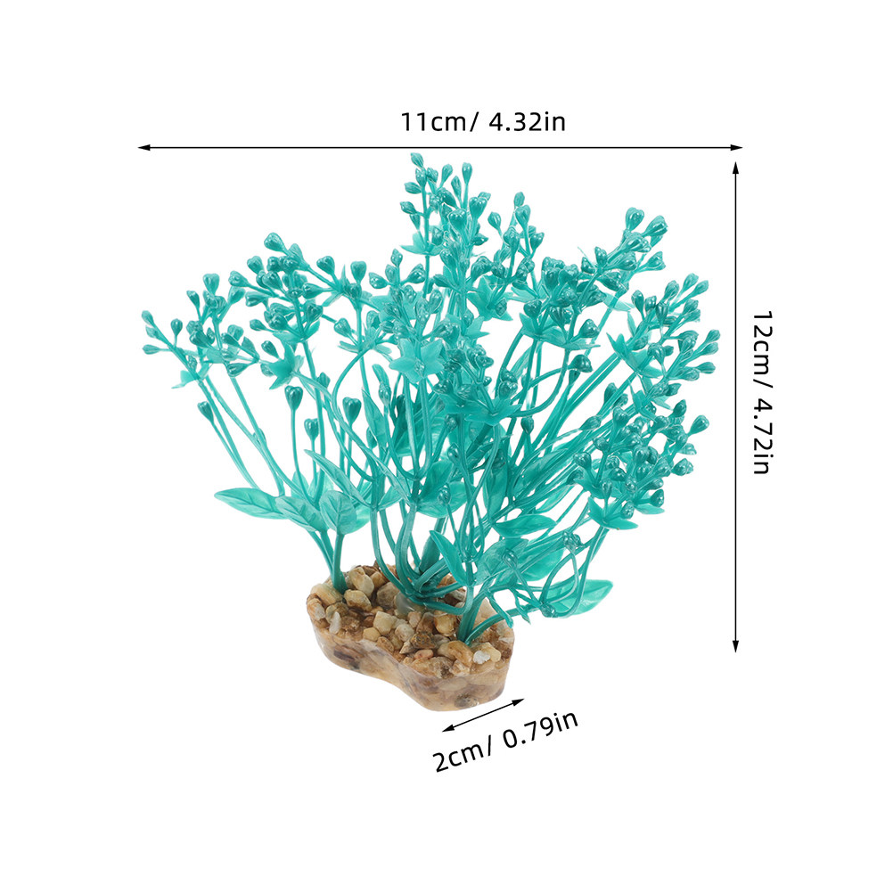 2Pcs Tanaman Akuarium Plastik  - Aquarium Planted Set Up ulasan dan harga