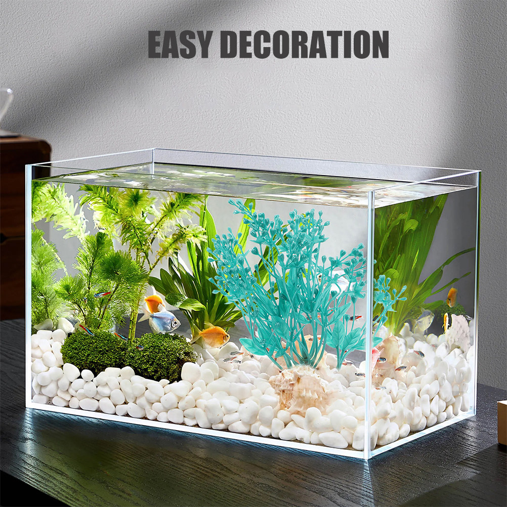 2Pcs Tanaman Akuarium Plastik  - Aquarium Planted Set Up ulasan dan harga